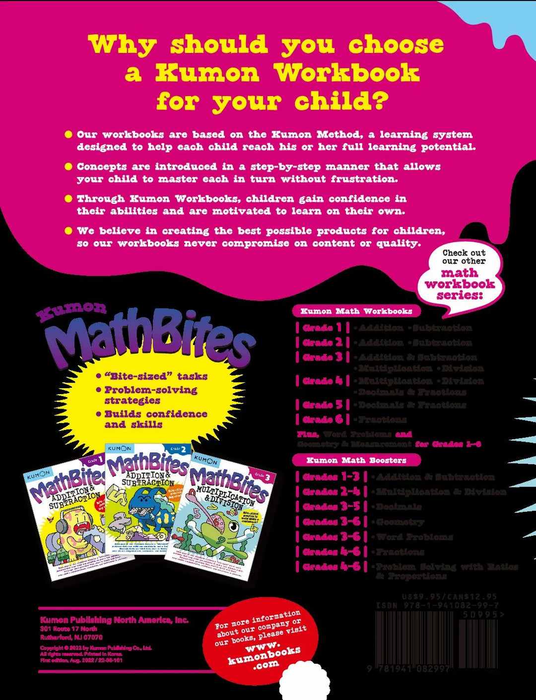 >KUMON Grade 3 Math Bites: Multiplication & Division Age 6-10