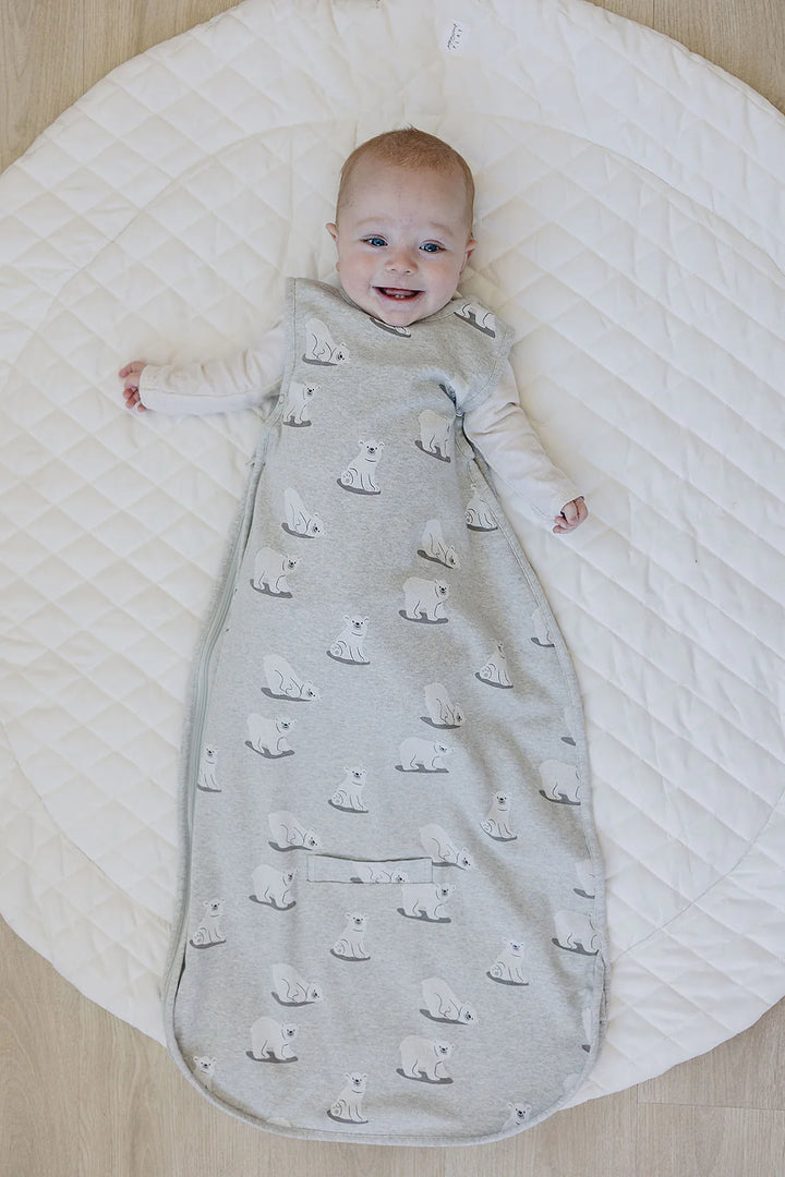 >Woolino Merino Wool 4 Season BABY Sleep Bag ULTIMATE  - Polar Bear