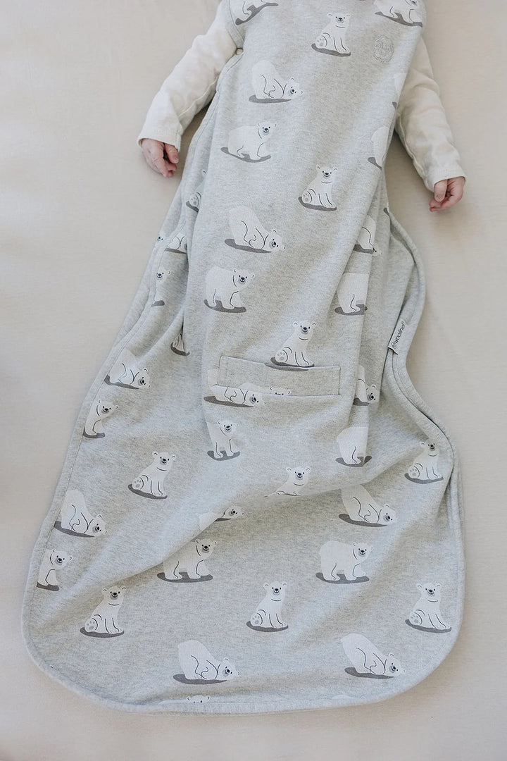 >Woolino Merino Wool 4 Season BABY Sleep Bag ULTIMATE  - Polar Bear