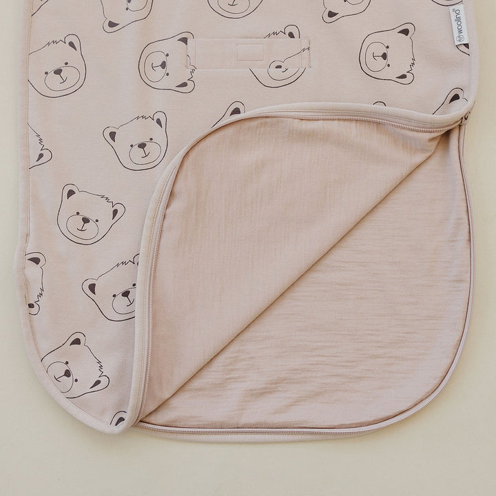 >Woolino Merino Wool 4 Season BABY Sleep Bag ULTIMATE  - Teddy Bear