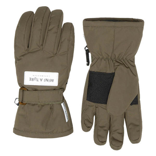 MINI A TURE Kids MATCELIO Gloves - Capers Green