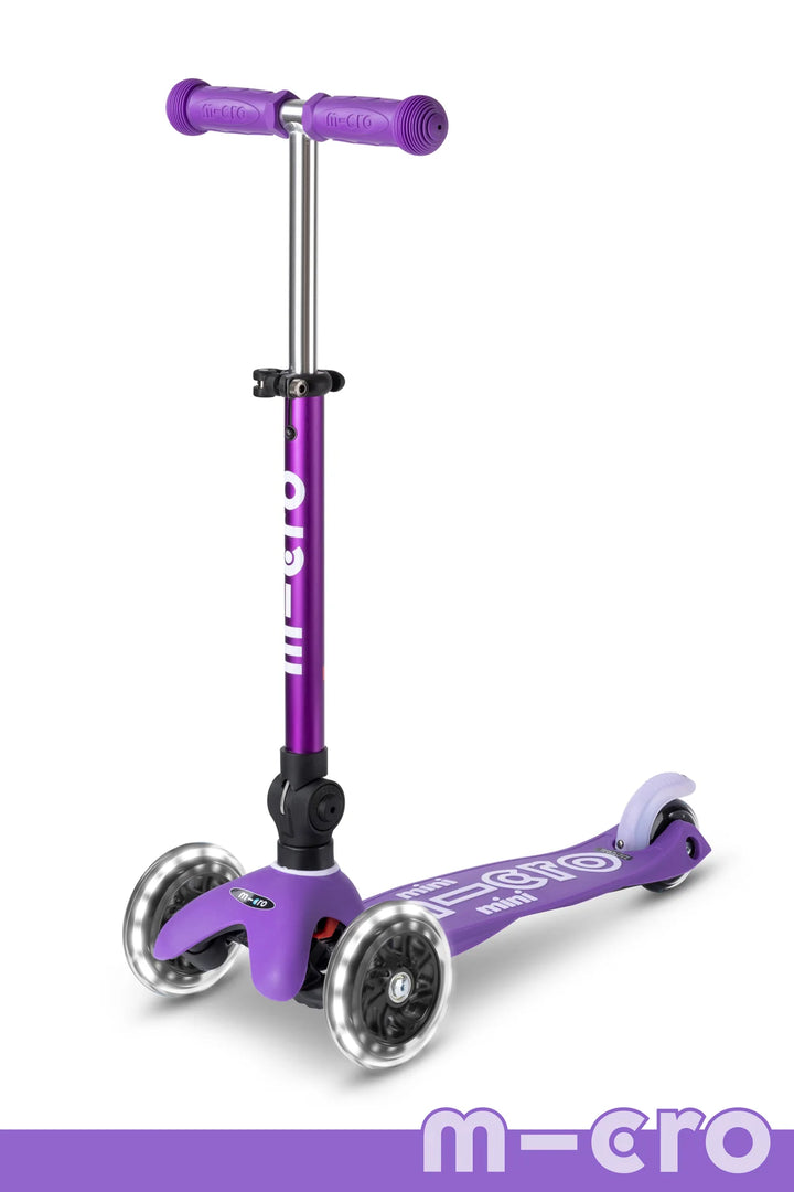 Micro Mini Foldable LED Scooter - Purple [Ages 2-5]