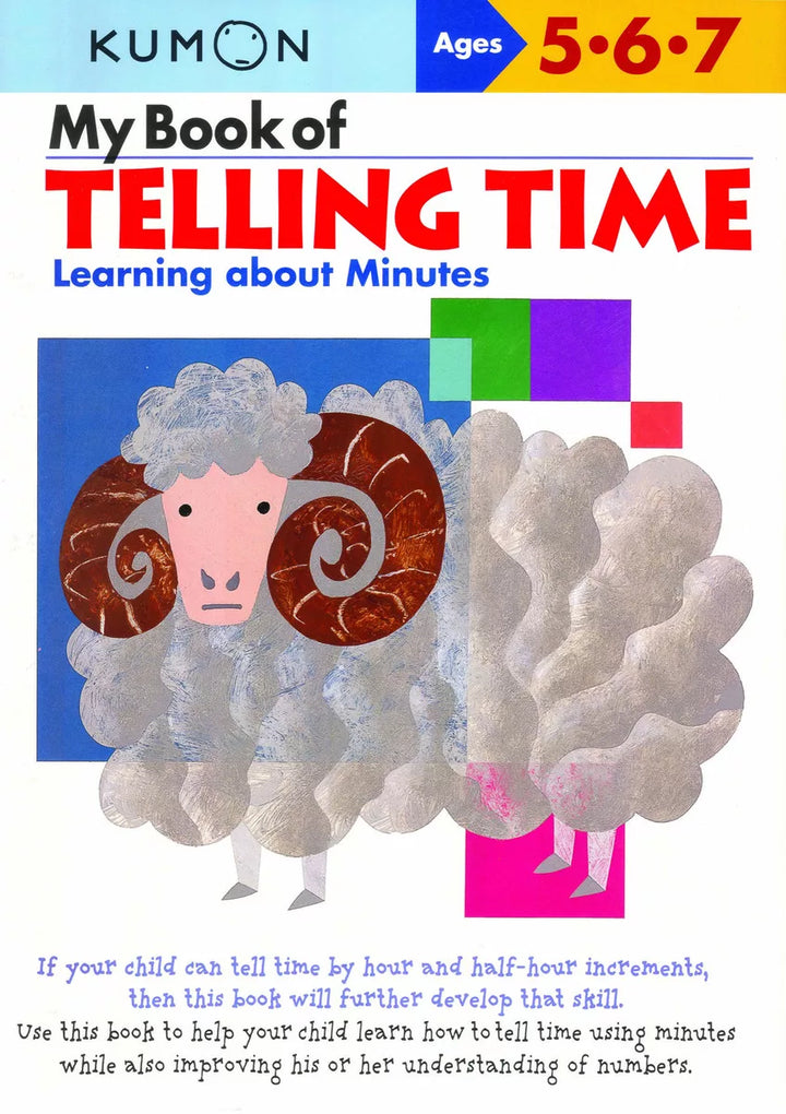 >KUMON Grade  K-2 My Book of Telling Time Age 4-6