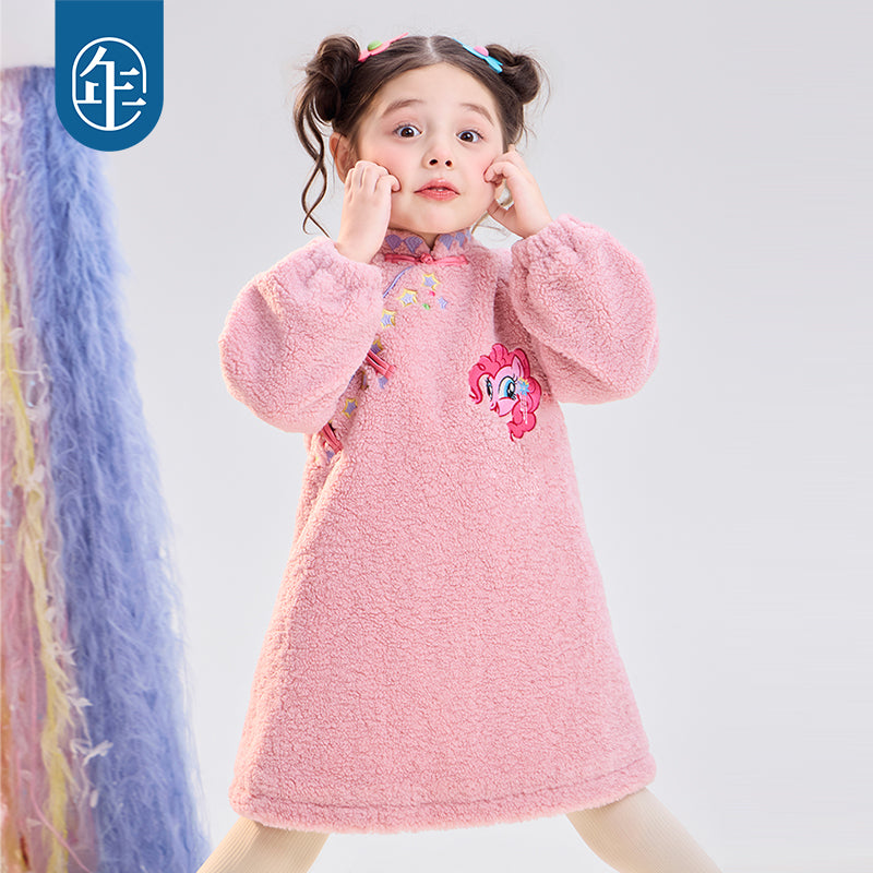 >Nian 年衣 小马宝莉新年章仔旗袍 - 石蕊粉