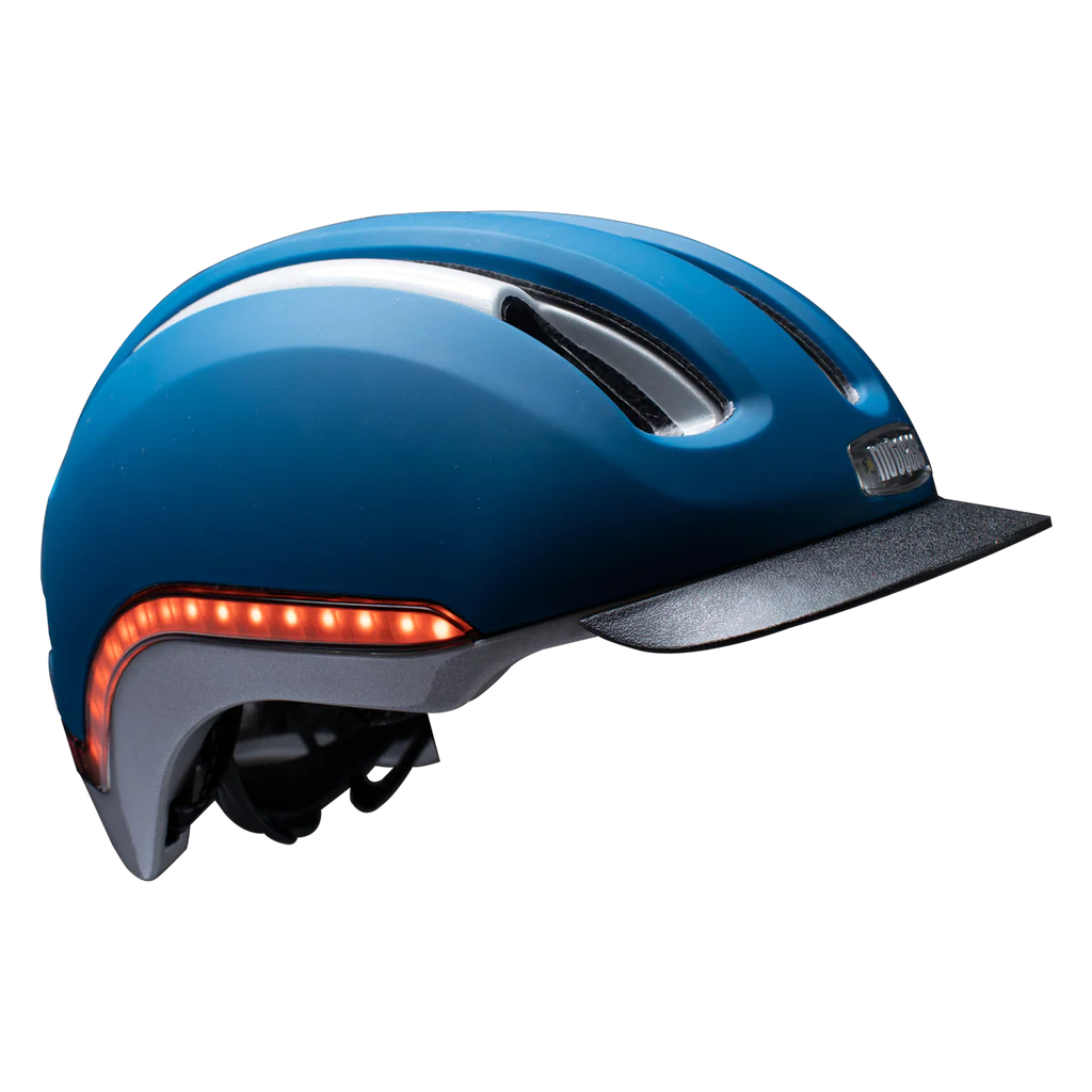 Nutcase Vio Navy Matte Helmet w/MIPS & LED Light (VIO COMMUTE)