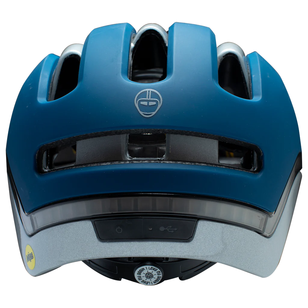 Nutcase Vio Navy Matte Helmet w/MIPS & LED Light (VIO COMMUTE)