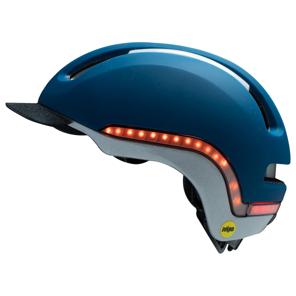 Nutcase Vio Navy Matte Helmet w/MIPS & LED Light (VIO COMMUTE)