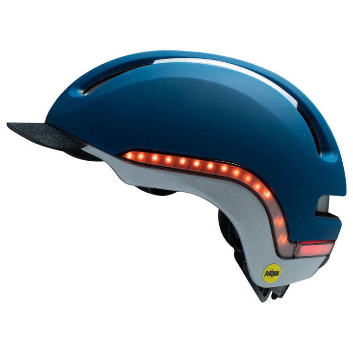 Nutcase Vio Navy Matte Helmet w/MIPS & LED Light (VIO COMMUTE)