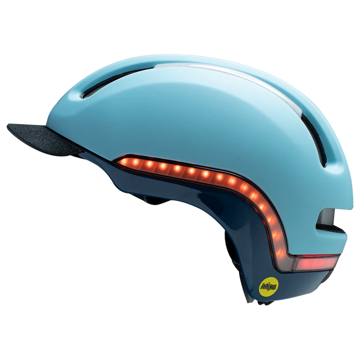 Nutcase Vio Sky Matte Helmet w/MIPS & LED Light (VIO COMMUTE)