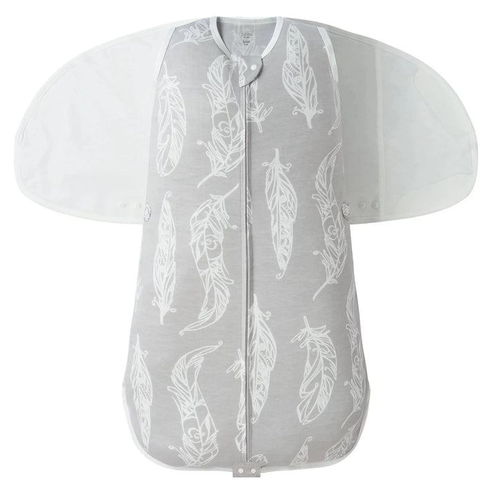 Nest Designs Baby 0.25 TOG Bamboo Jersey Swaddle Sleep Bag - Feather Grey