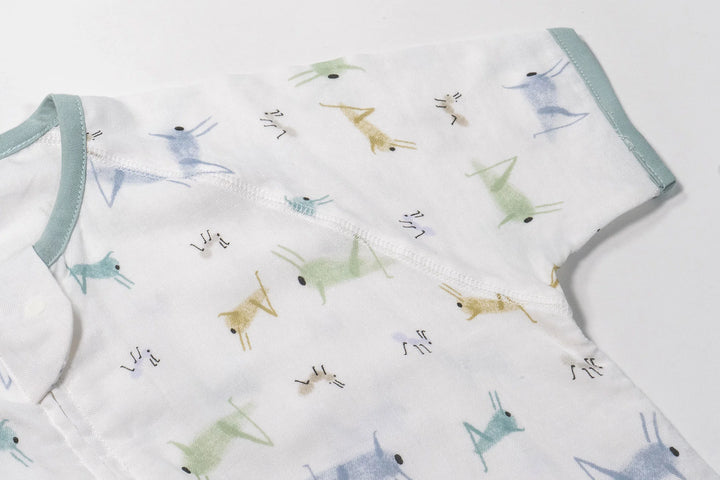 Nest Designs Kids/Baby 0.25 TOG Bamboo Silk Short Sleeve Sleep Bag - The Ant & The Grasshopper