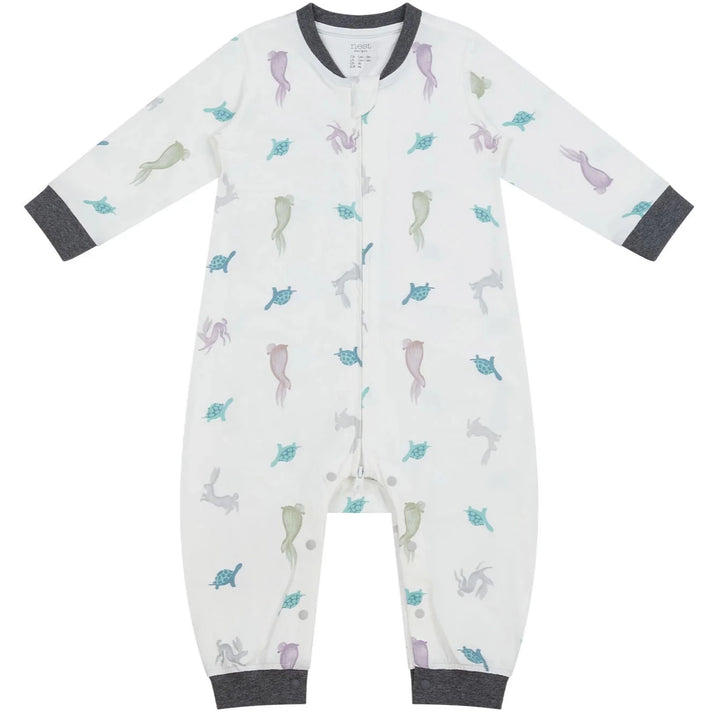 Nest Designs Kids/Baby Bamboo Long Sleeve Romper - The Tortoise & The Hare