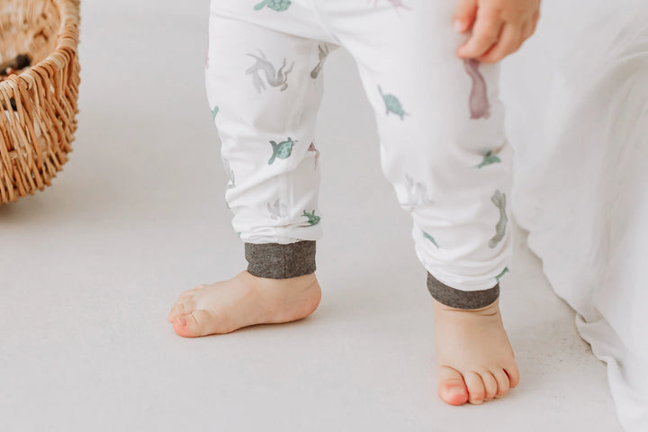 Nest Designs Kids/Baby Avocado Bamboo Two-Piece Long Sleeve PJ Set - The Tortoise & The Hare