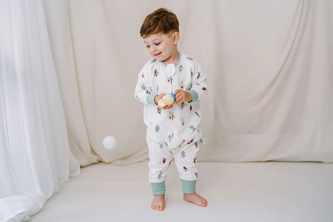 Nest 0.6 TOG Bamboo Pima Long Sleeve Footed Sleep Suit - Pixie Dust