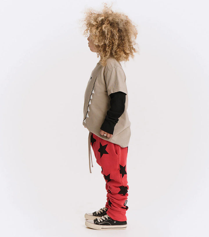 Nununu Kids STAR BAGGY Pants - Smokey Red