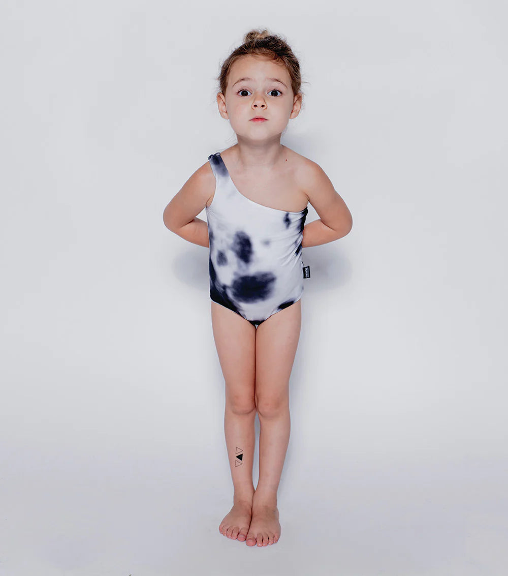 Nununu Kids Girl ONE STRAP SWIMSUIT - TIE DYE - 11Y