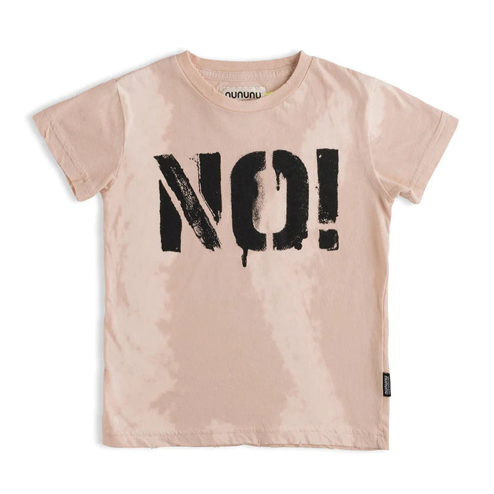 Nununu Kids No! T-Shirt - Bleached Nude