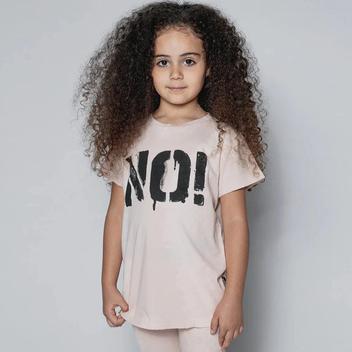 Nununu Kids No! T-Shirt - Bleached Nude