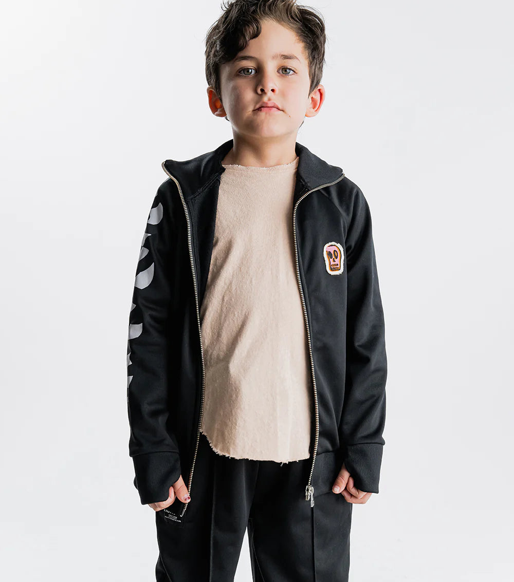 Nununu Kids STRIPEY SNAKES SPORTY Jacket - Black