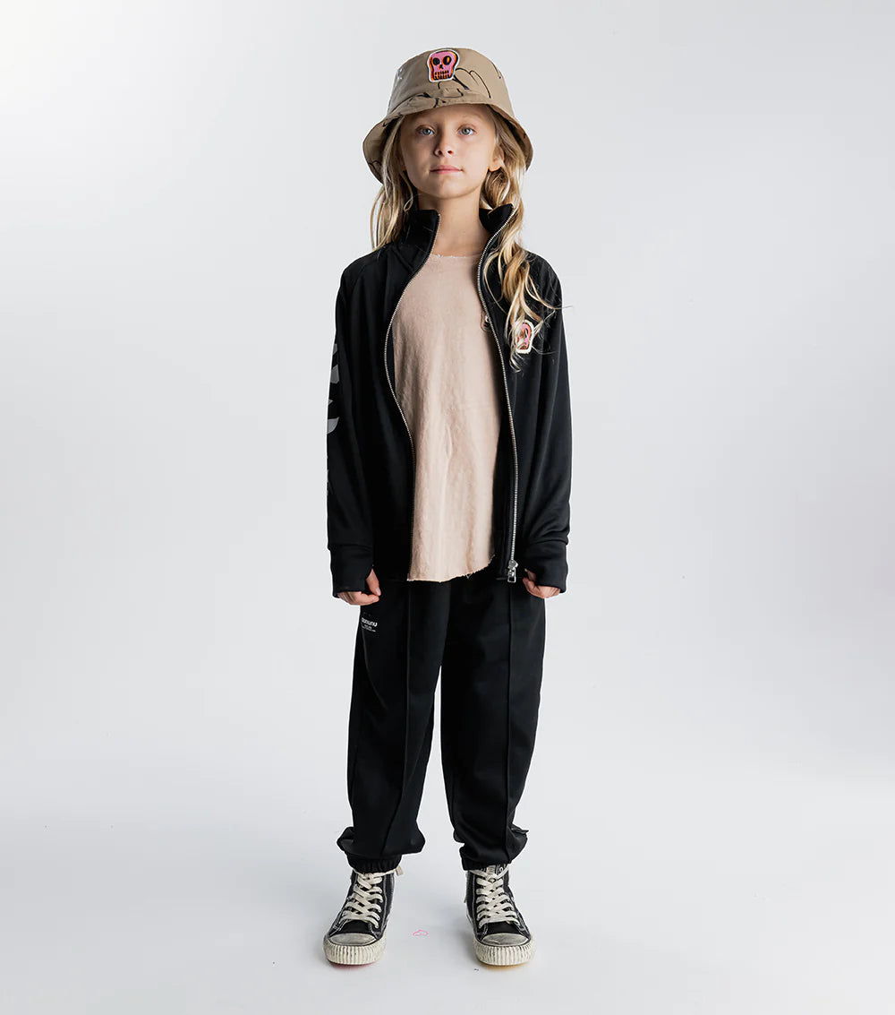 Nununu Kids STRIPEY SNAKES SPORTY Jacket - Black