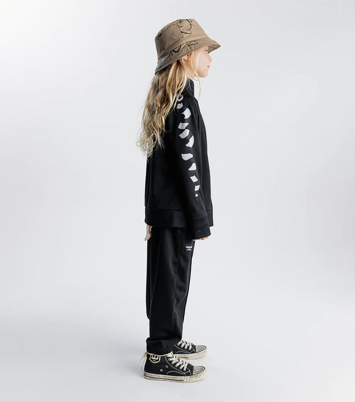 Nununu Kids STRIPEY SNAKES SPORTY Jacket - Black