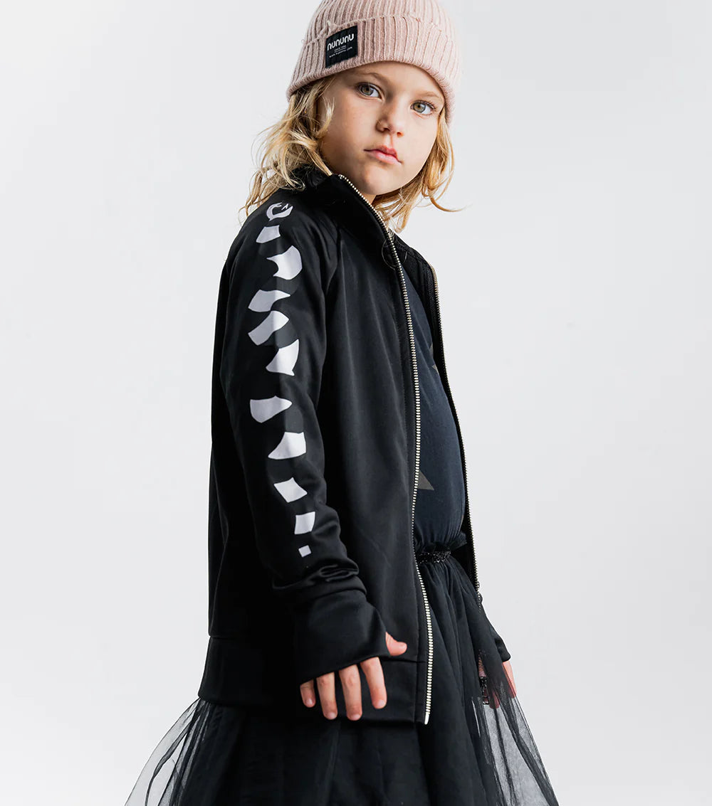 Nununu Kids STRIPEY SNAKES SPORTY Jacket - Black