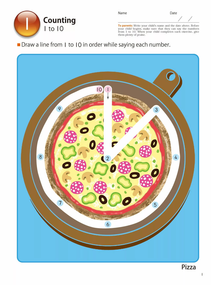 >KUMON Grade  PreK-1 My Book of Numbers 1-120 Age 4-6