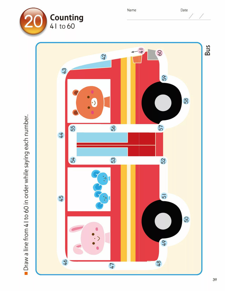 >KUMON Grade  PreK-1 My Book of Numbers 1-120 Age 4-6