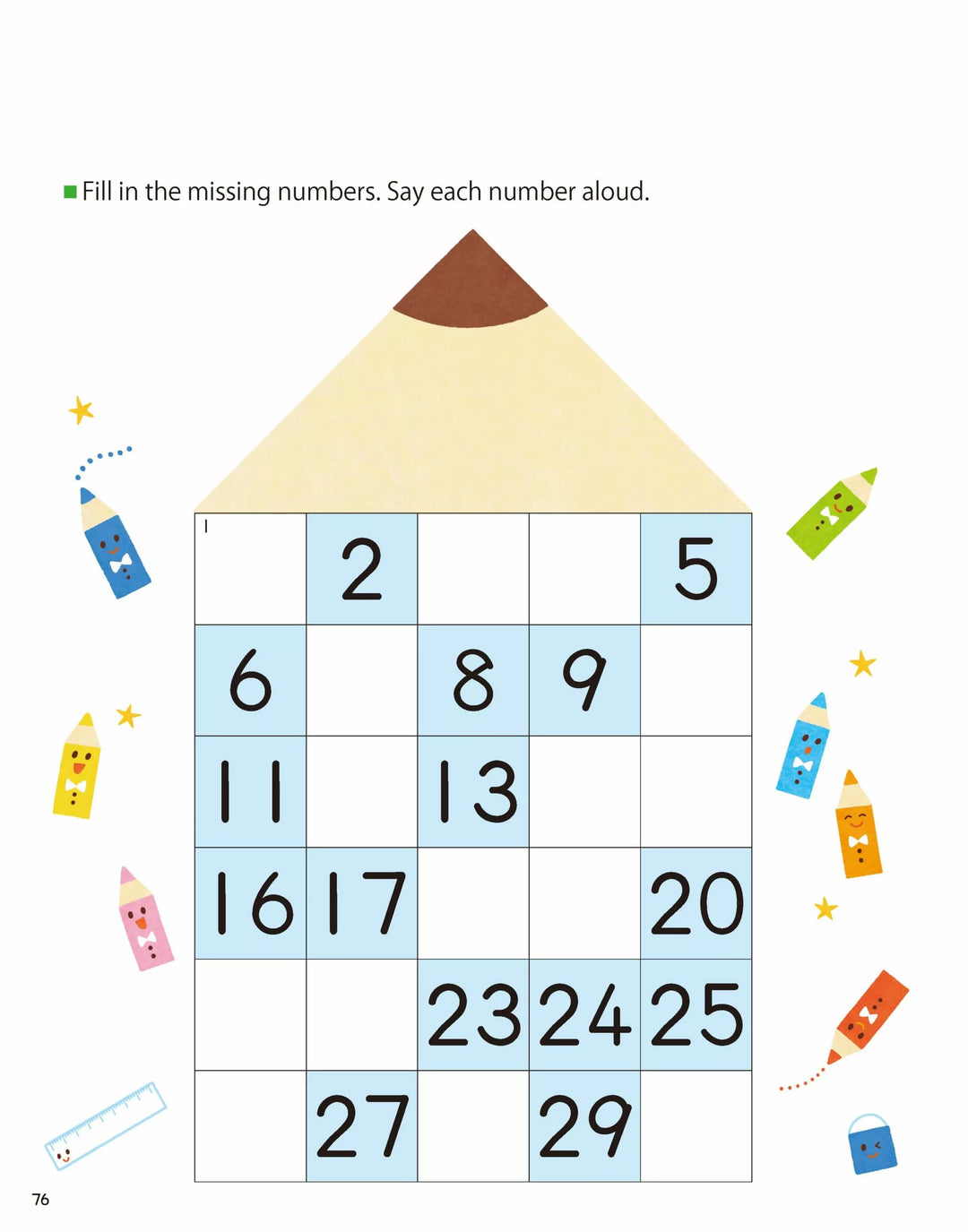 >KUMON Grade  PreK-K My Book of Numbers 1-30 - Age 4-6