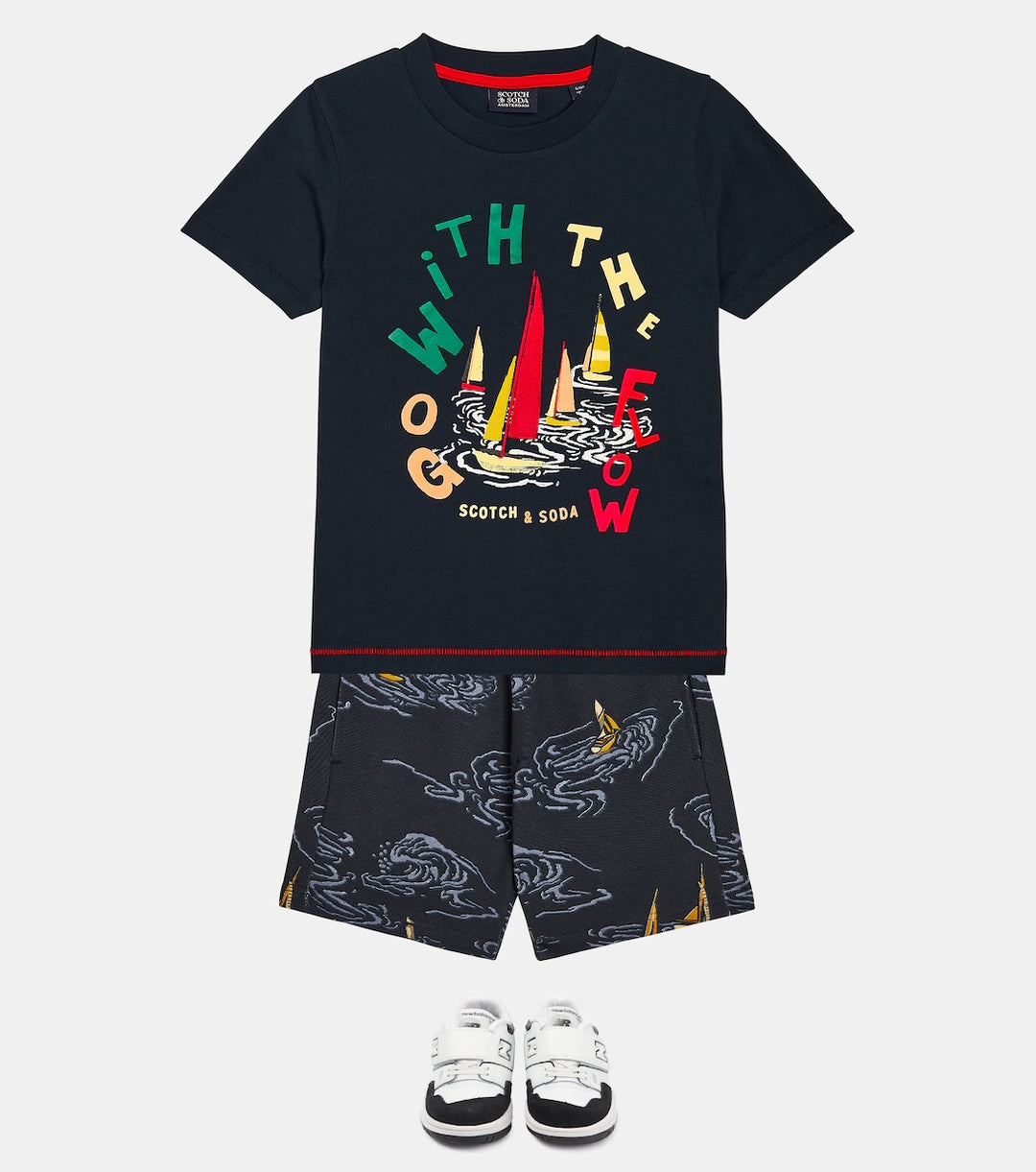 SCOTCH & SODA Kids Go With The Flow Graphic T-shirt - 16Y