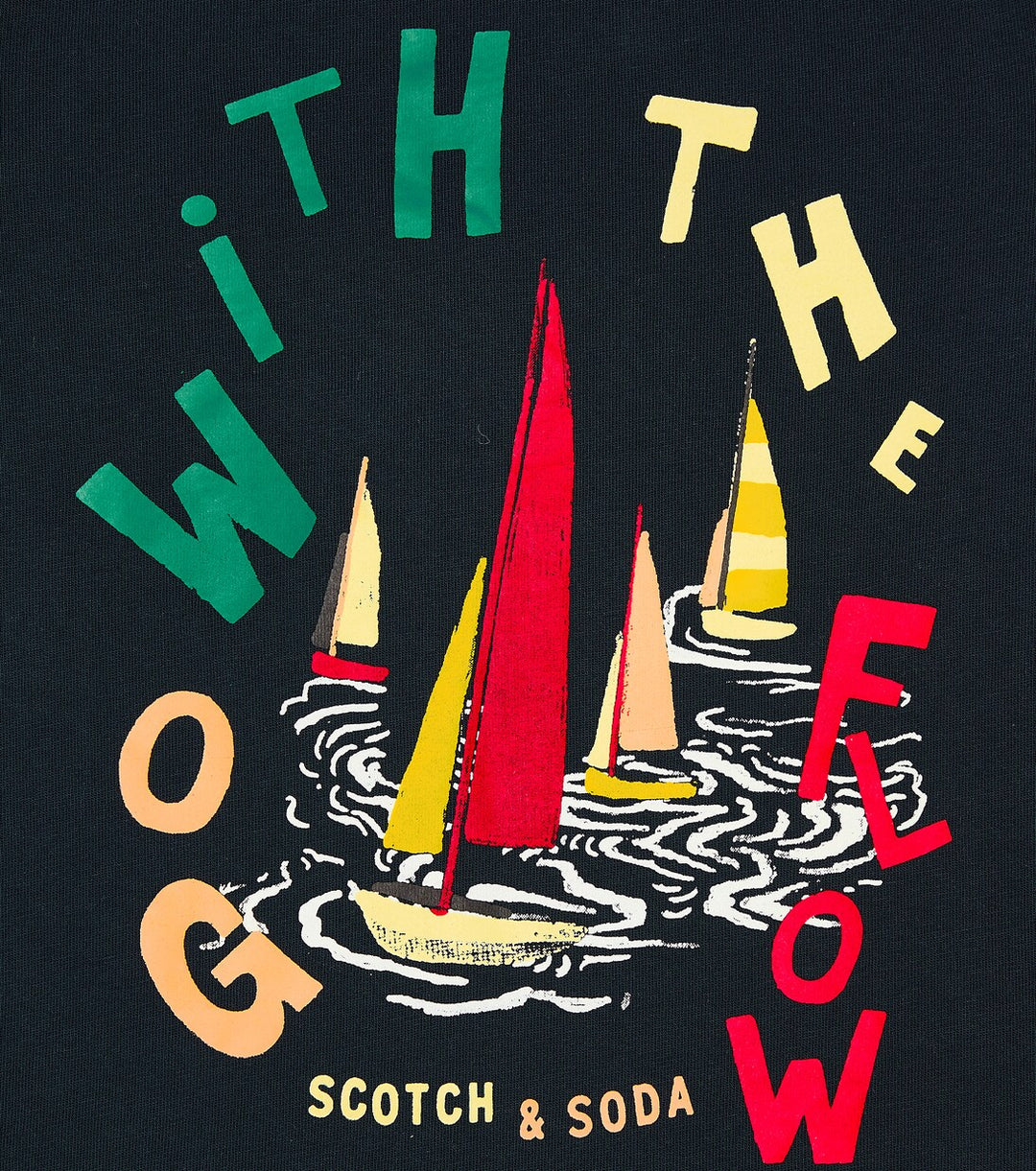 SCOTCH & SODA Kids Go With The Flow Graphic T-shirt - 16Y