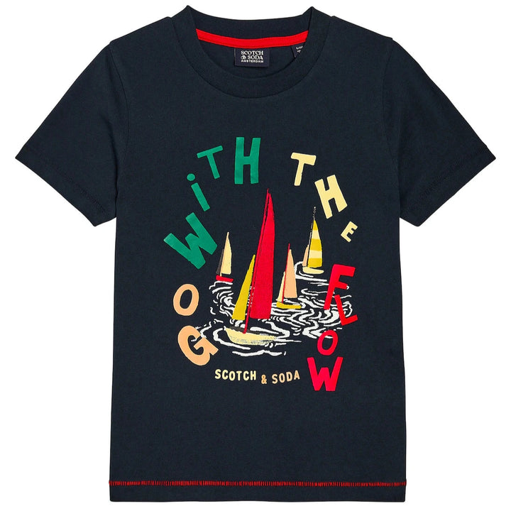 SCOTCH & SODA Kids Go With The Flow Graphic T-shirt - 16Y