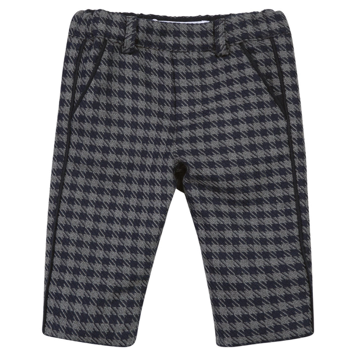 Tartine et Chocolat Kids Checkered Trousers - Navy Blue