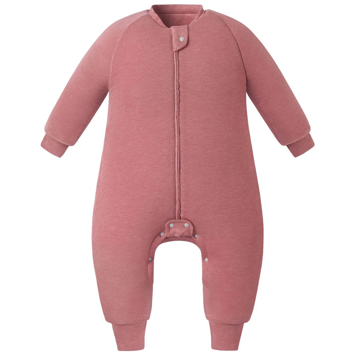 Nest Designs Kids/Baby 2.5 TOG Bamboo Jersey Long Sleeve Footed Sleep Suit - Pantone Faded Rose