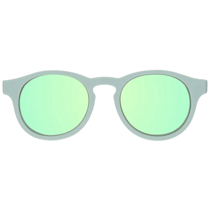 Babiators Kids Polarized Keyhole Sunglasses - Seafoam Blue / Seafoam Mirrored Lens