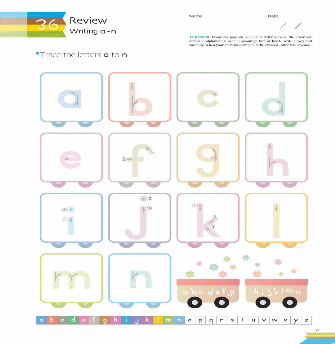>KUMON Grade  PreK-K My Book of Lowercase Letters Age 4-6