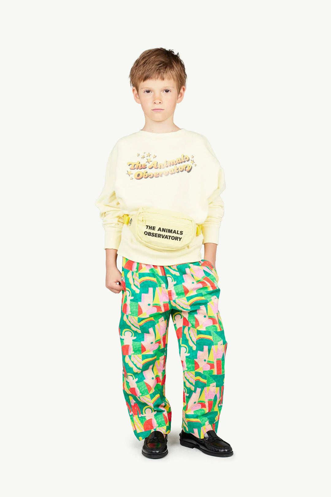 THE ANIMALS OBSERVATORY Kids Soft Yellow Bear Sweatshirt