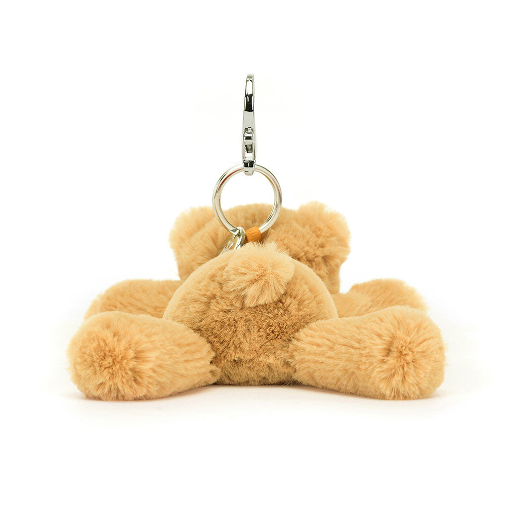 Jellycat Smudge Bear Bag Charm 5.1in x 2.4in x 6.3in