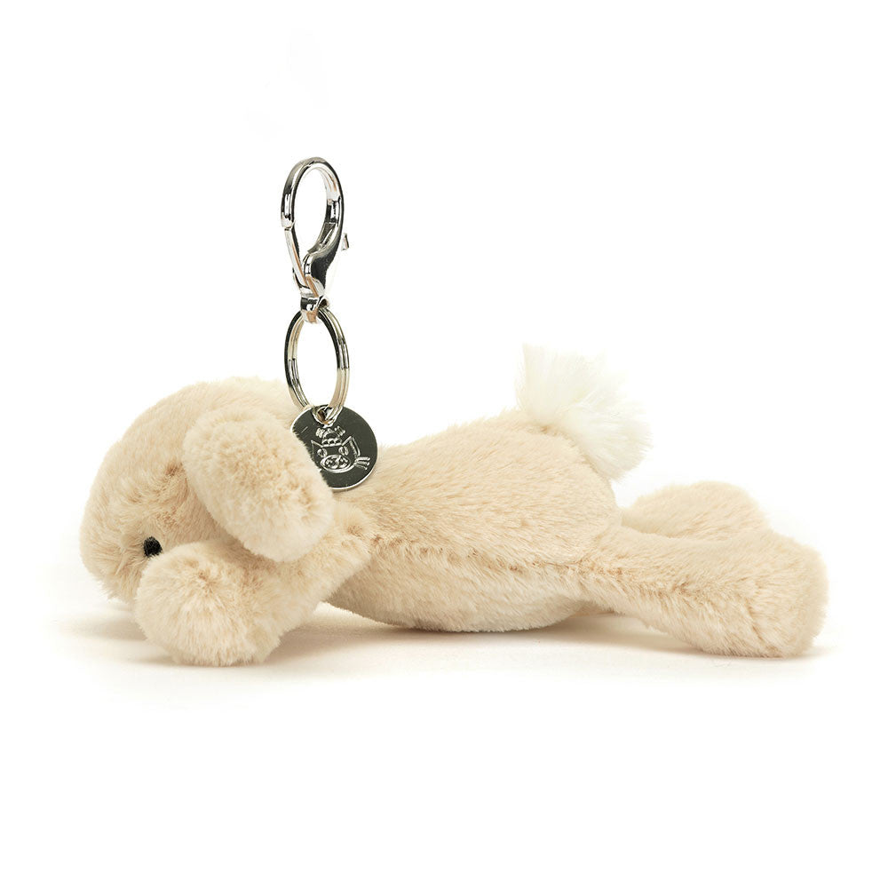 Jellycat Smudge Rabbit Bag Charm 5.1in x 2.4in x 6.3in