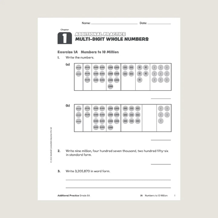 Singapore Math Primary Mathematics Additional Practice 5A