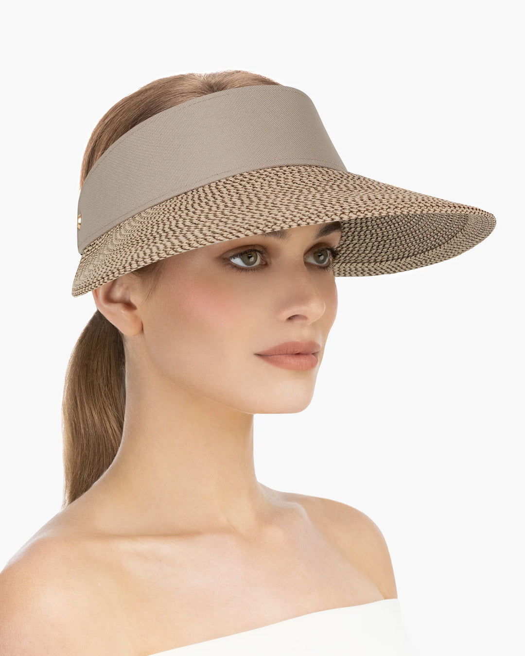 >Eric Javits Champ II 12164 Visor Sun Hat in Bark
