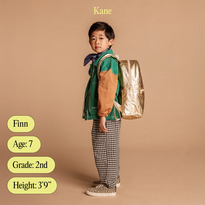 State Bags Kane Kids Double Pocket Large Backpack in Lilac Chevron