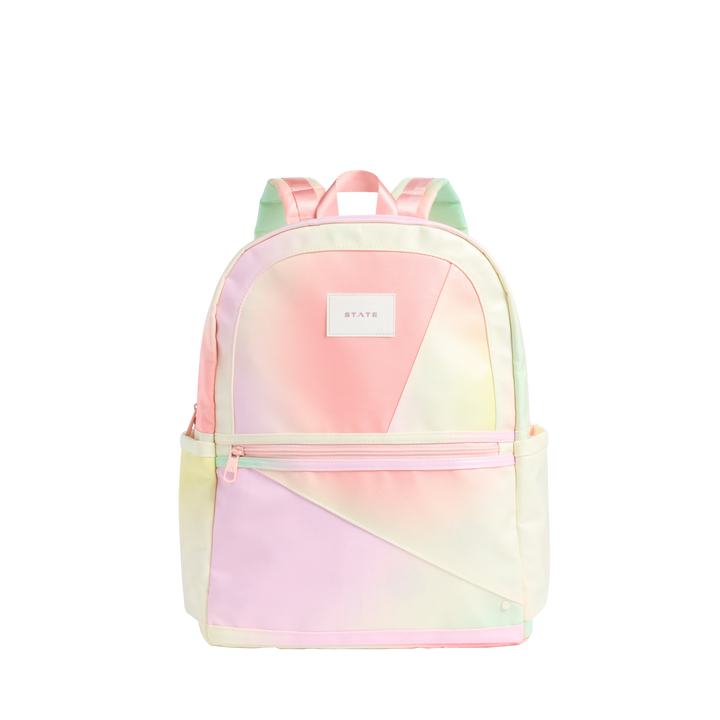>State Bags Kane Kids Double Pocket Backpack - Tie Dye Patchwork