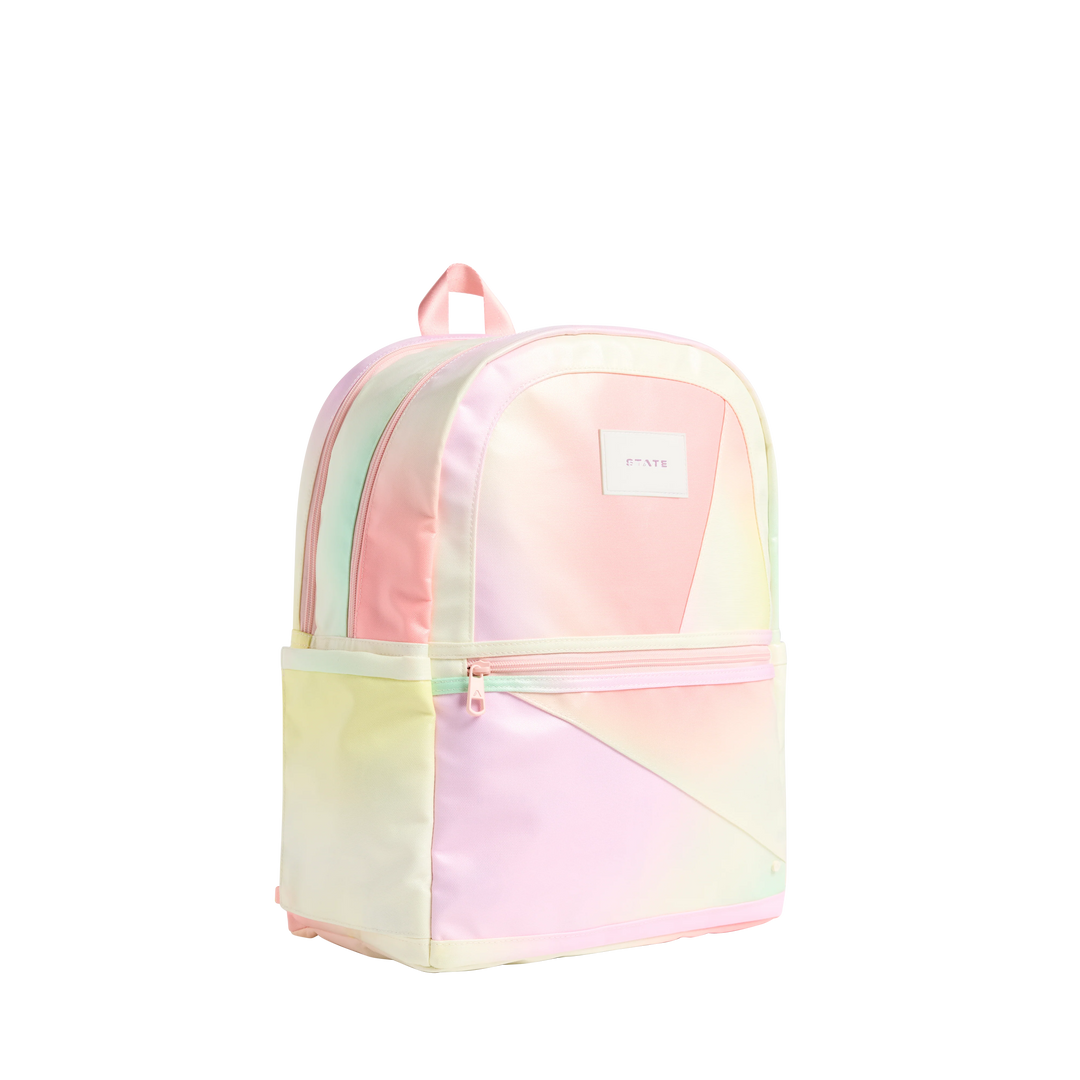 >State Bags Kane Kids Double Pocket Backpack - Tie Dye Patchwork