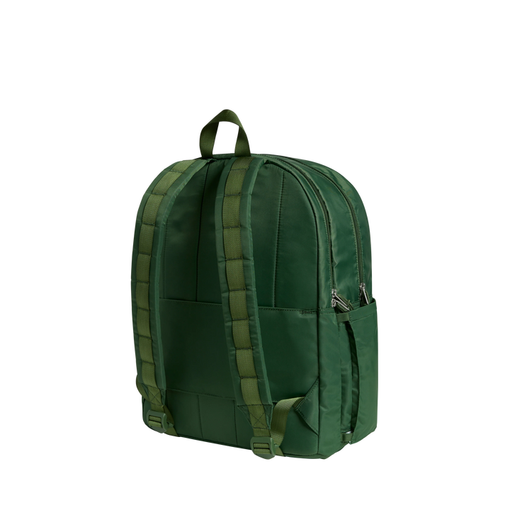 >State Bags Kane Kids Double Pocket Large Backpack in Olive Chevron