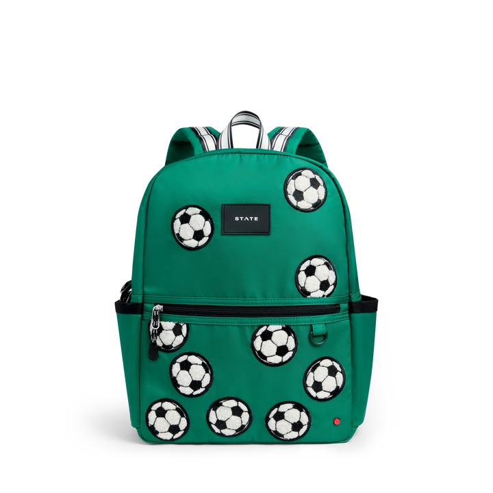 >State Bags Kane Kids Backpack in Fuzzy Soccer Balls