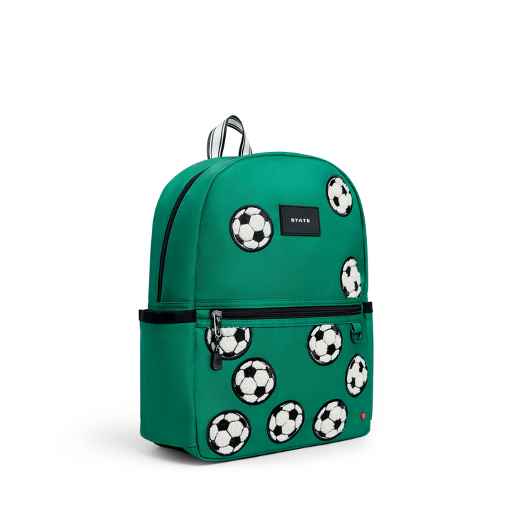 >State Bags Kane Kids Backpack in Fuzzy Soccer Balls