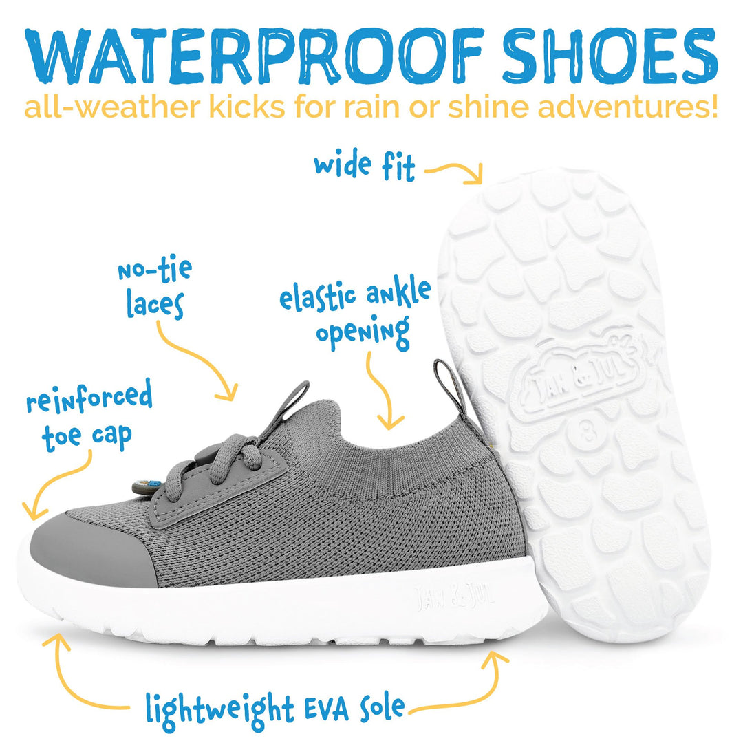 >Jan & Jul Kids Waterproof Shoes - Dusty Pink