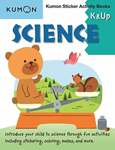 >KUMON Grade  PreK-1 Science Sticker Activity Book Age 4-6