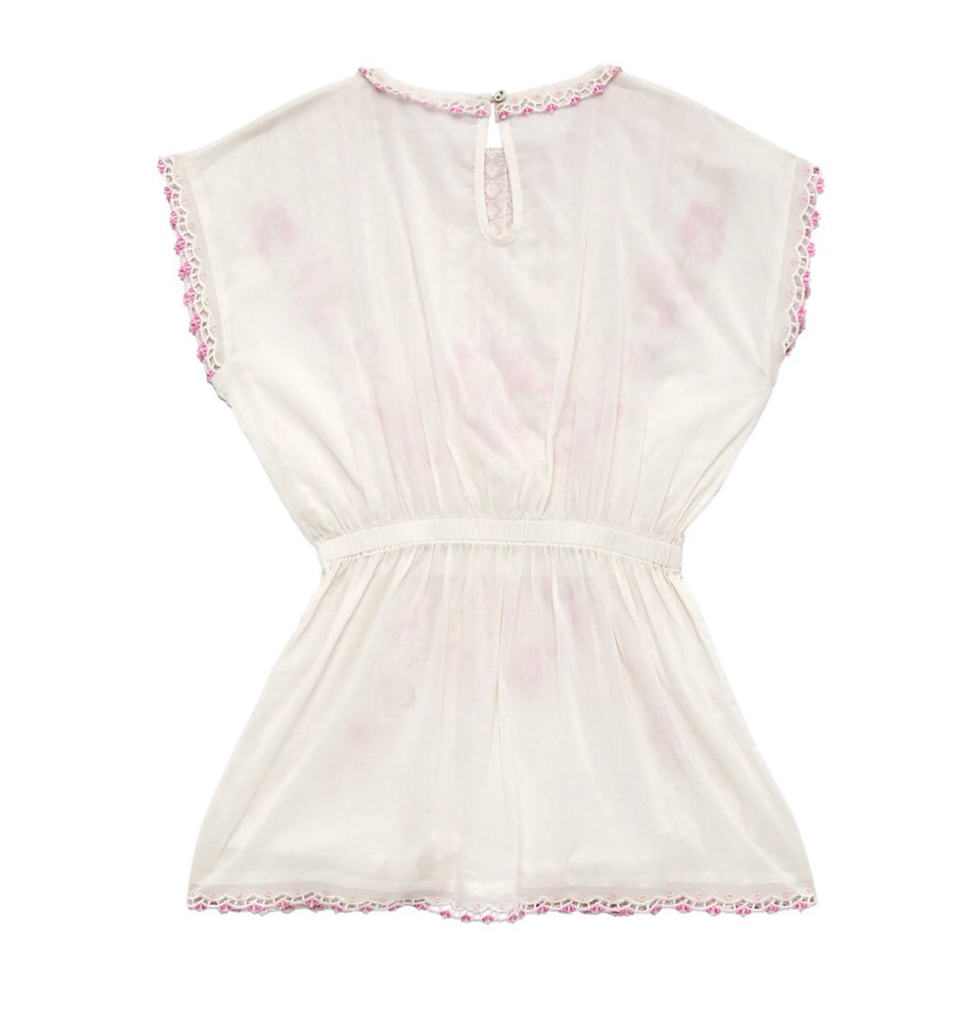 Tutu Du Monde Girl's COPACABANA Samba Embroidered Kaftan - Milk